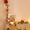 Pre Lit Christmas Garland with Lights Door Wreath Fireplace .